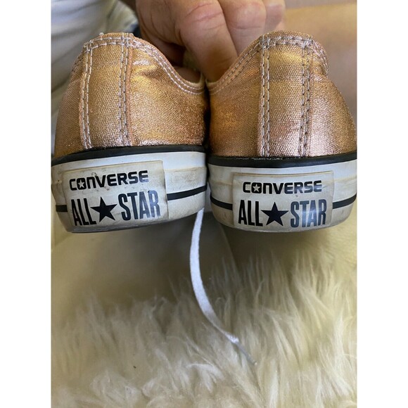 Converse All Stars Ladies Size 6/Copper Metallic/Low Top - Picture 3 of 5